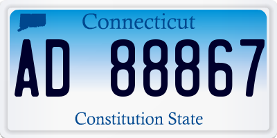 CT license plate AD88867
