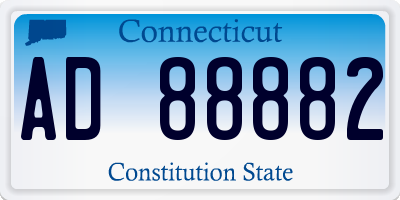 CT license plate AD88882