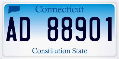 CT license plate AD88901