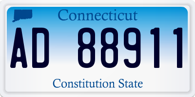 CT license plate AD88911
