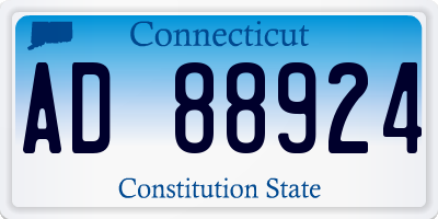 CT license plate AD88924