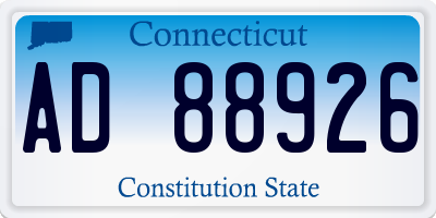 CT license plate AD88926