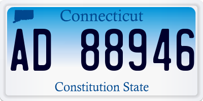 CT license plate AD88946