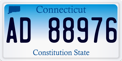 CT license plate AD88976