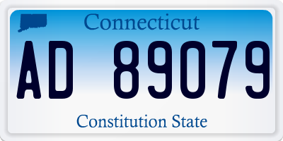 CT license plate AD89079