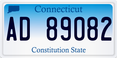 CT license plate AD89082