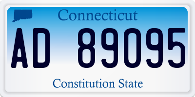 CT license plate AD89095