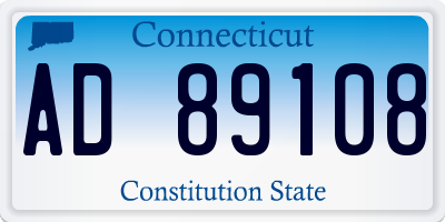 CT license plate AD89108