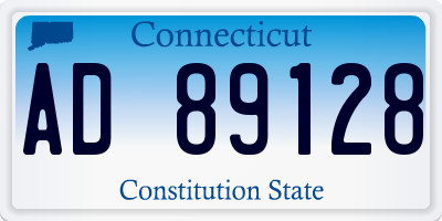 CT license plate AD89128