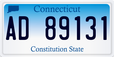 CT license plate AD89131