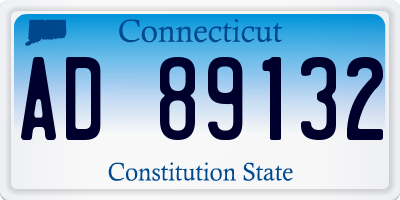 CT license plate AD89132