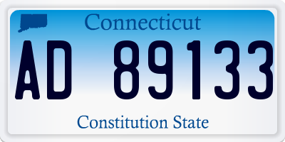 CT license plate AD89133