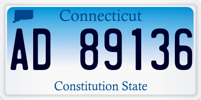 CT license plate AD89136