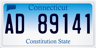 CT license plate AD89141