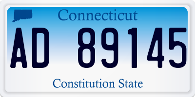 CT license plate AD89145