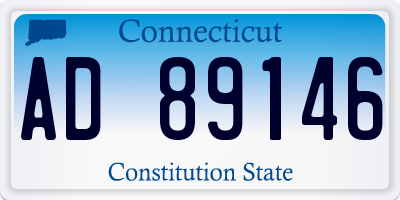 CT license plate AD89146