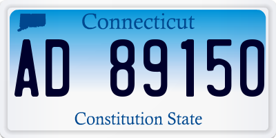 CT license plate AD89150