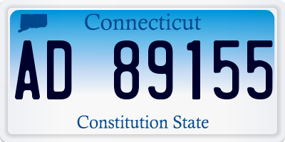 CT license plate AD89155