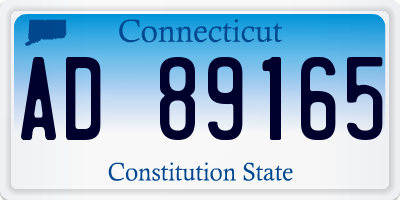 CT license plate AD89165