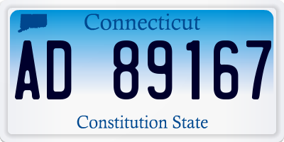 CT license plate AD89167
