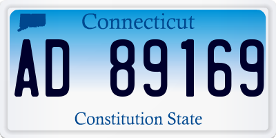 CT license plate AD89169