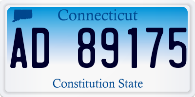 CT license plate AD89175