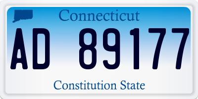 CT license plate AD89177