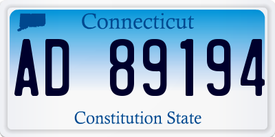 CT license plate AD89194