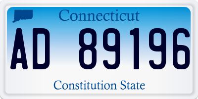 CT license plate AD89196