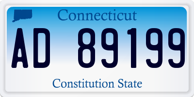 CT license plate AD89199