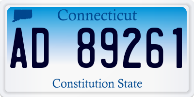 CT license plate AD89261