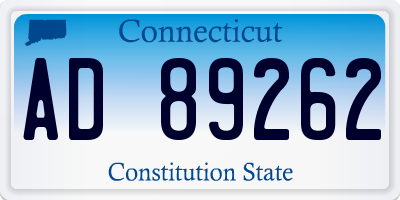 CT license plate AD89262