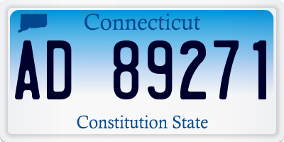 CT license plate AD89271