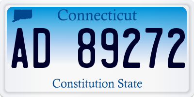 CT license plate AD89272