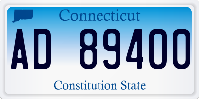 CT license plate AD89400