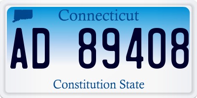 CT license plate AD89408