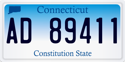 CT license plate AD89411