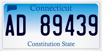 CT license plate AD89439