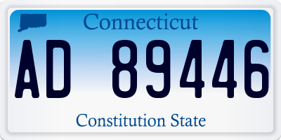 CT license plate AD89446