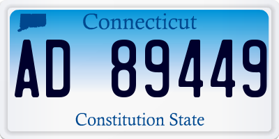 CT license plate AD89449