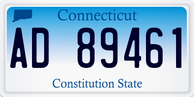 CT license plate AD89461