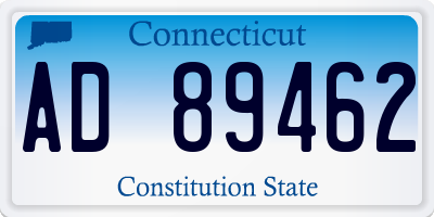 CT license plate AD89462