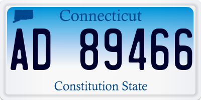 CT license plate AD89466