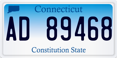 CT license plate AD89468