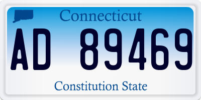 CT license plate AD89469