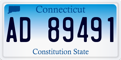 CT license plate AD89491