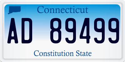 CT license plate AD89499