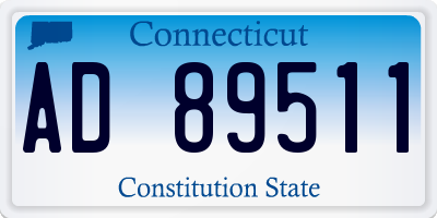 CT license plate AD89511