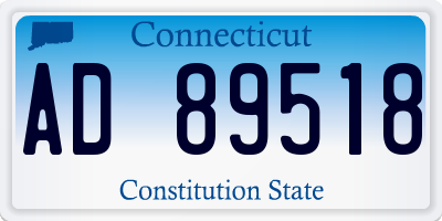 CT license plate AD89518