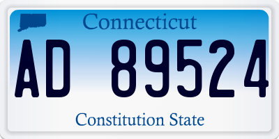 CT license plate AD89524